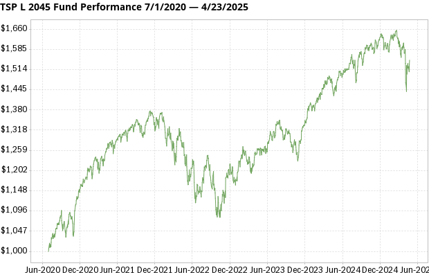 TSP L 2045 Fund returns